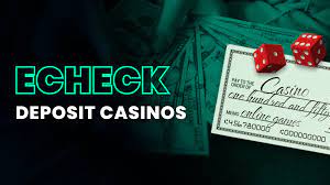 Jouer au casino en ligne avec Echeck